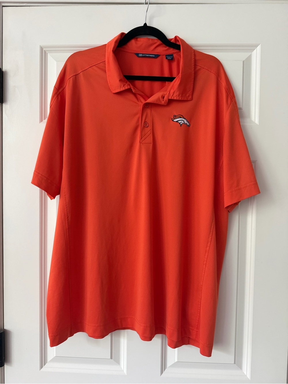 Cutter & Buck Men's Bright Orange Denver Broncos Golf Shirt/ Polo Size XXL